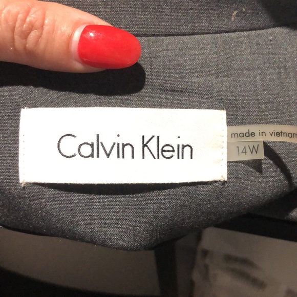 Calvin Klein gray blazer size 14W - Picture 11 of 12